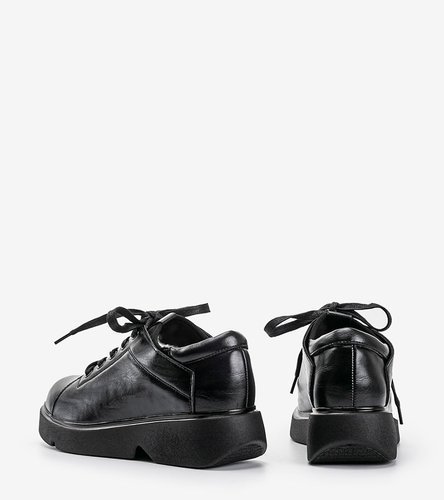 Fekete matt cipők Alena talppal